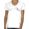 Ladies' Midweight V-Neck T-Shirt Thumbnail