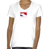 Ladies' Midweight V-Neck T-Shirt Thumbnail